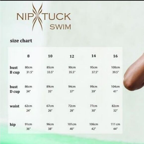 NipTuck- Swimsuit black lace up size 8 - Picture 5 of 6